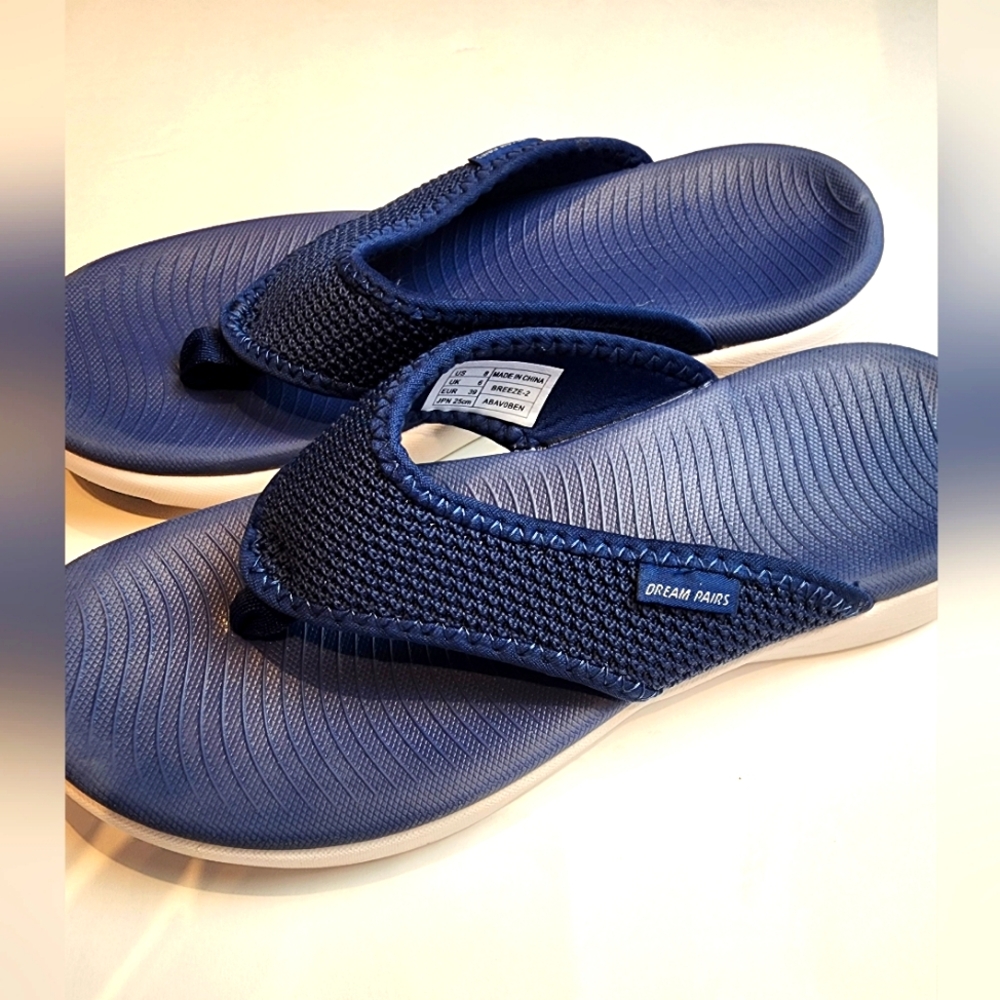 Dream Pairs Flip Flops Comfortable Beach Shoes Sandals Size 8
